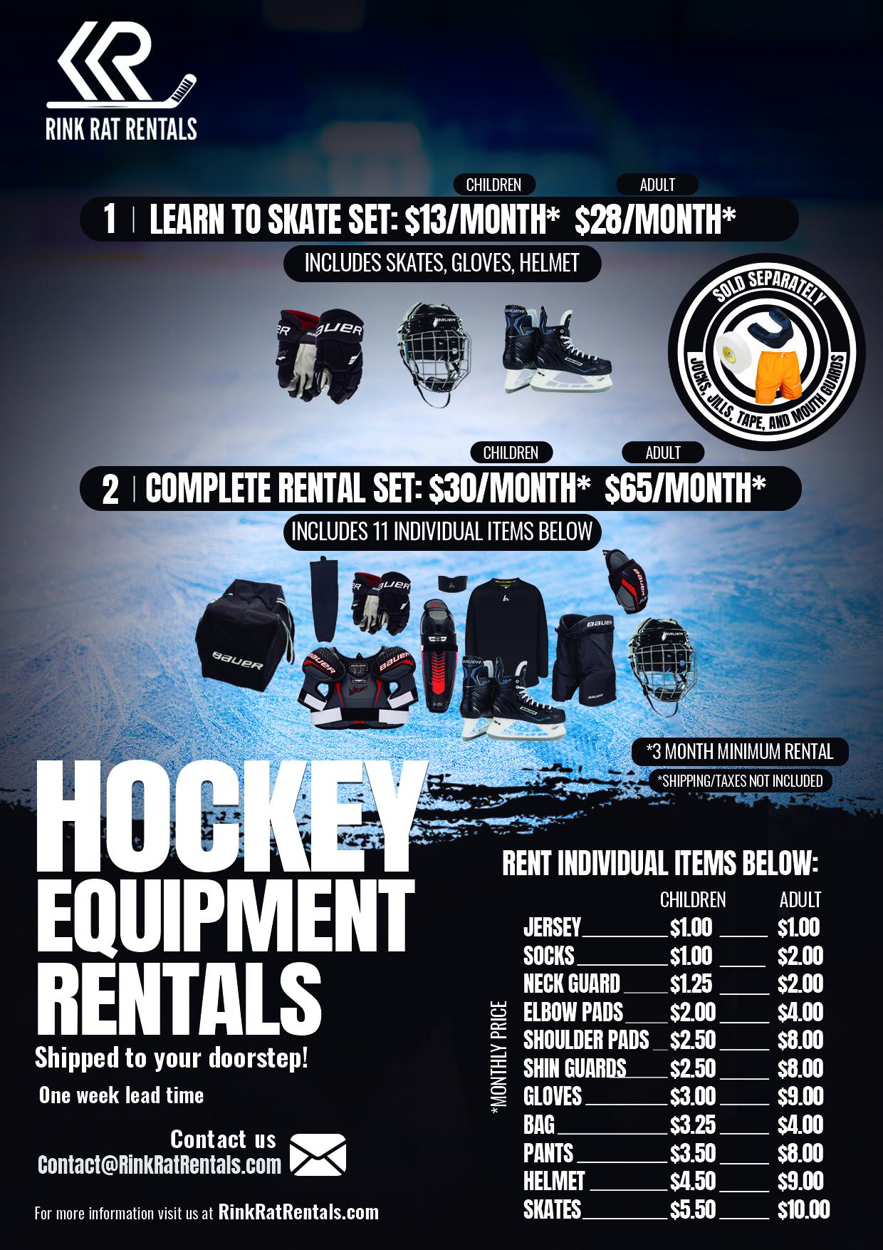 Rink Rat Rentals Flyer
